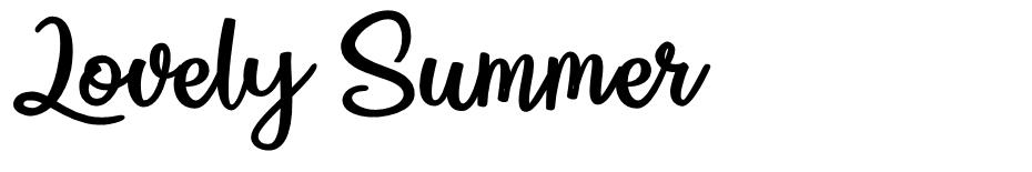 Lovely Summer font